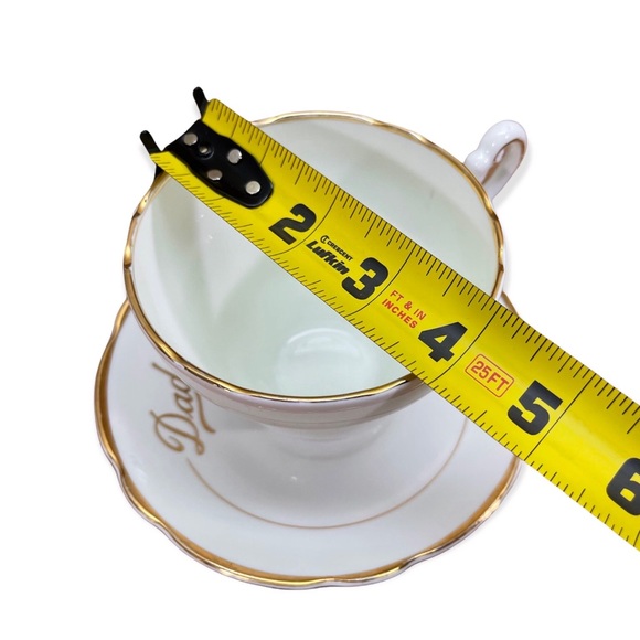 Regency china mother and dad teacups and saucer set Made In England - Picture 14 of 16